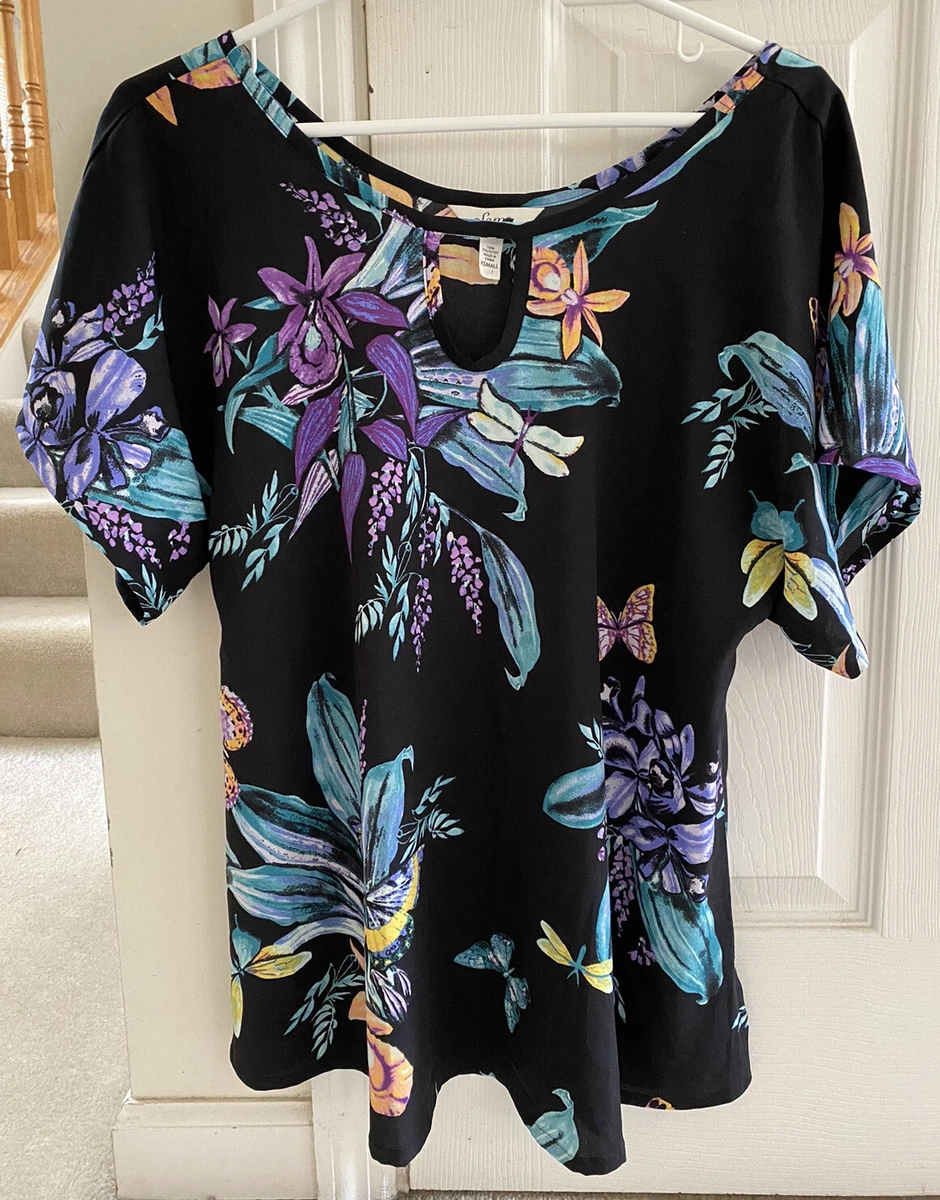 Soma Blouse Size XS Drama Pajama Flutter Sleeve Top Short-Sleeve NWOT