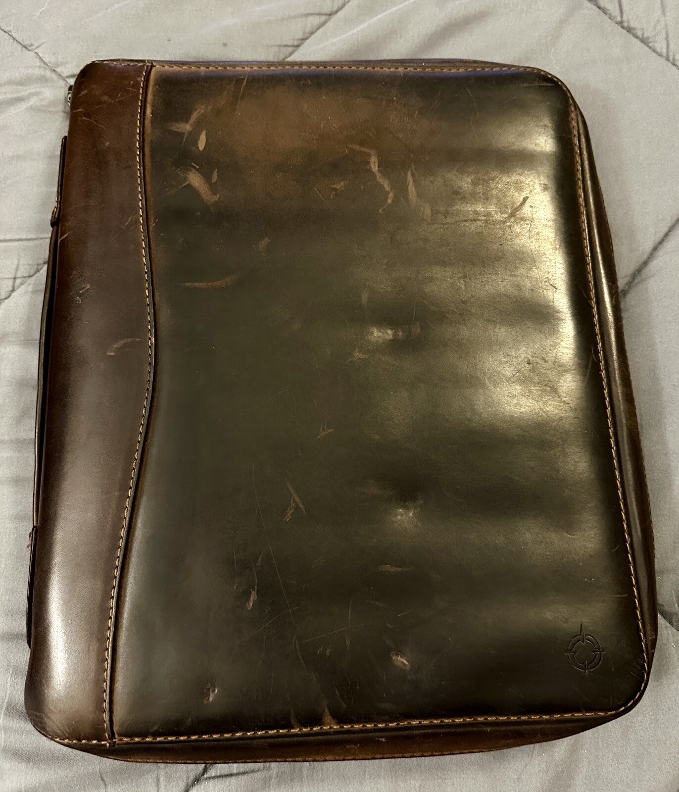 MONARCH 1.25" FULL GRAIN LEATHER Franklin Covey Planner 8.5X11