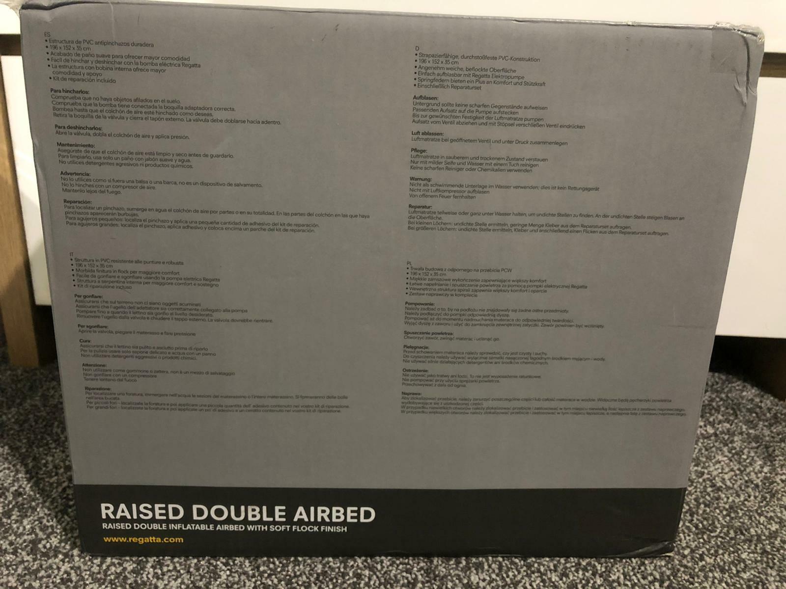 regatta double airbed