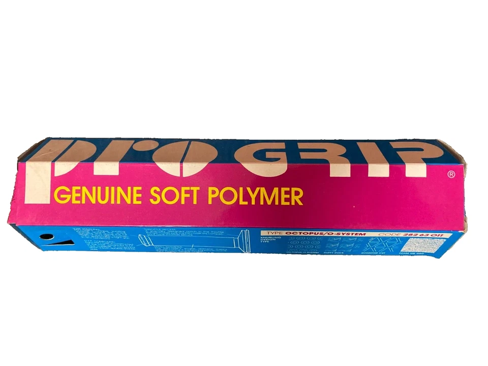 Par de empuñaduras de manillar Progrip Octopus/O-System negras para bicicleta motocross moto Foto 3 de 4