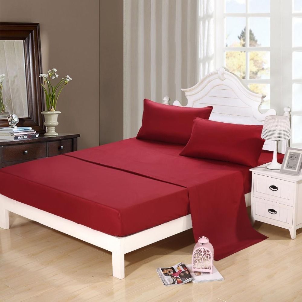 1000TC 100 Percent Best Egyptian Cotton Sheet Set All Solid Colors