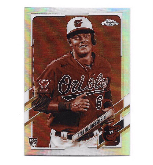 2021 Topps Chrome Ryan Mountcastle RC Sepia Rookie Refractor #63 Orioles