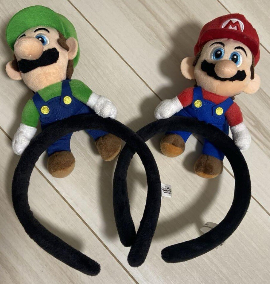 2set USJ Mario & Luigi headband Super Nintendo World  display picture 2