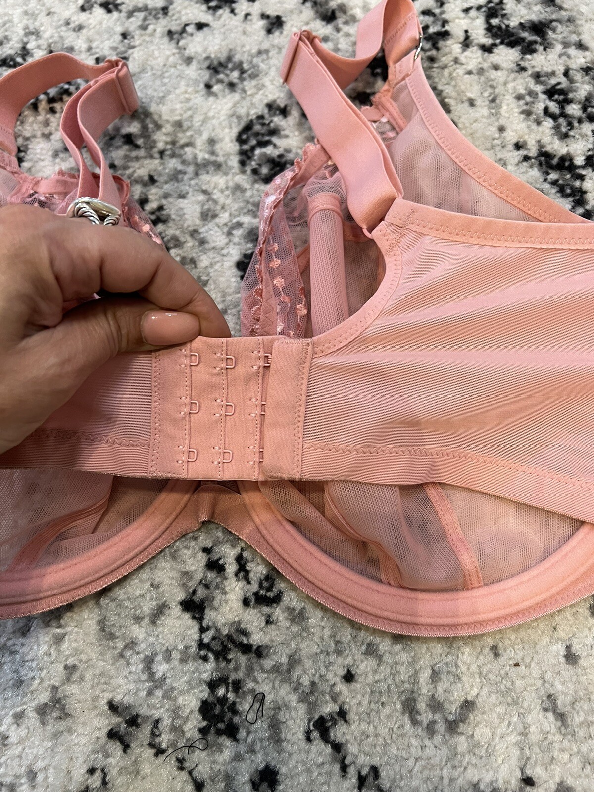 Elomi Peach Pink Morgan Underwire Banded Bra, US 34L, UK 34HH image 4
