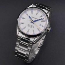 Luxus 41mm Corgeut Weiß dial Saphirglas date Automatic Mechanisch Uhr mens Watch