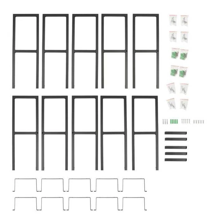 Estantes de almacenamiento multimedia para pared, estante de almacenamiento de CD DVD de 34 pulgadas 5 piezas Foto 3 de 4