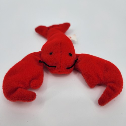 ty-beanie-baby-pinchers-the-lobster-missing-swing-tag-mini-plush-1993