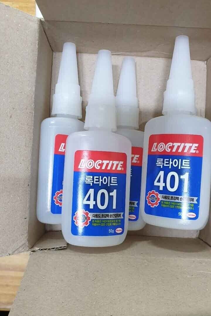 50g x 4 pcs ) Henkel Loctite 401 Instant Adhesive Bottle Stronger Super