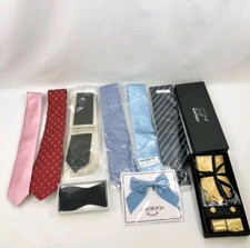 Men's Assorted Brands Ties and Bow-Ties in Various Sizes  Styles Lot of 10    