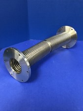 Stainless Steel Flexible Bellows Vacuum Hose 2" ID x 13"L, 4-3/4" CF Adapters