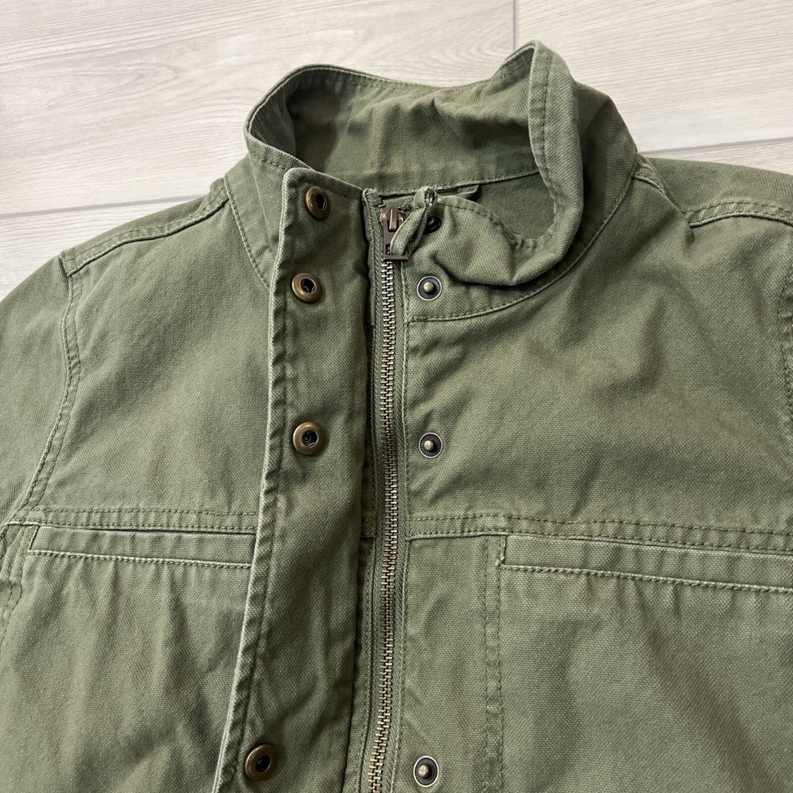 Madewell Canvas Dispatch Jacket Full Zip Snap Cho… - image 2