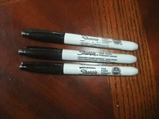 Sharpie Premium Permanent Fine Point Marker Black (3 Markers) # 10
