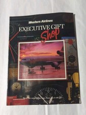 VINTAGE 1980's WESTERN AIRLINES EXECUTIVE GIFT SHOP CATALOG