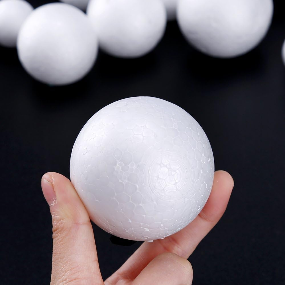 Kit Projet Solaire 14 Boules Polystyrène + Bâtons - Modèle Planètes Pour École Et Sciences