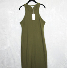 Reformation Dress Womens Size XL Luana Stretchy Knit Tank Olive Green Maxi  New