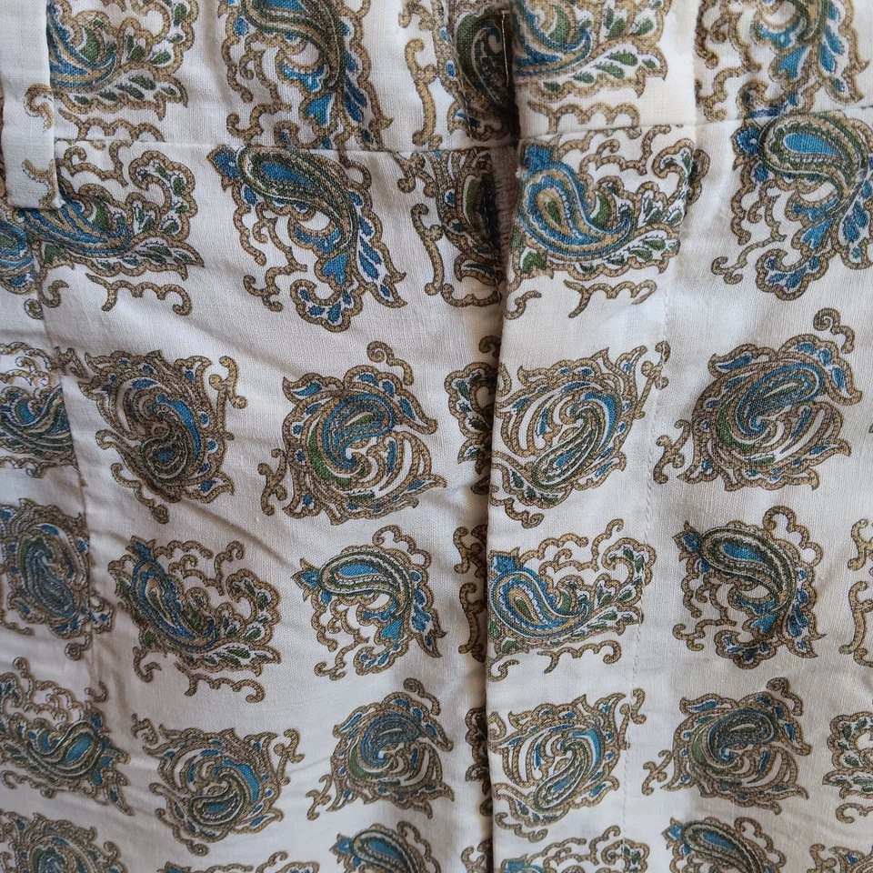 Scooter mod estampado medallón algodón suave cremallera frontal 24" vintage años 50 para mujer  Foto 3 de 4