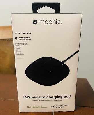 Mophie 15W Fast Charge Wireless Charging Pad for iPhones & Galaxy Phones (Qi)