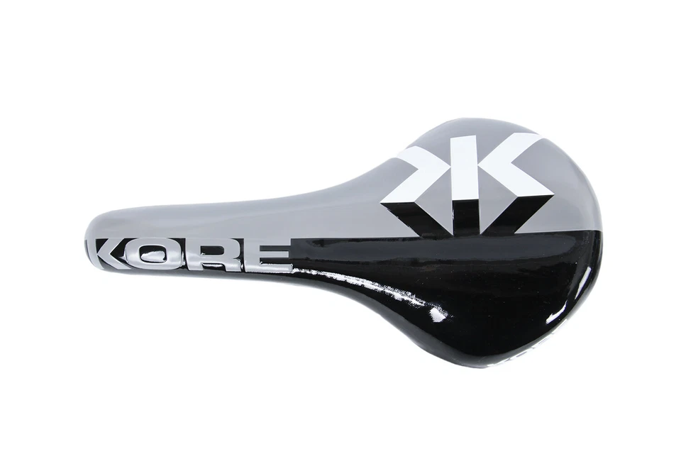 Sillín de ciclismo KORE Performance carretera montaña bicicleta eléctrica asiento de riel Cr-Mo negro y gris Foto 4 de 4