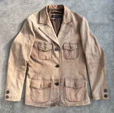 chevignon vintagr leather faded jacket