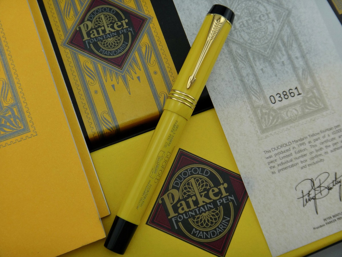 PARKER Duofold Mandarin Limited Edition #3861/10000 Fountain