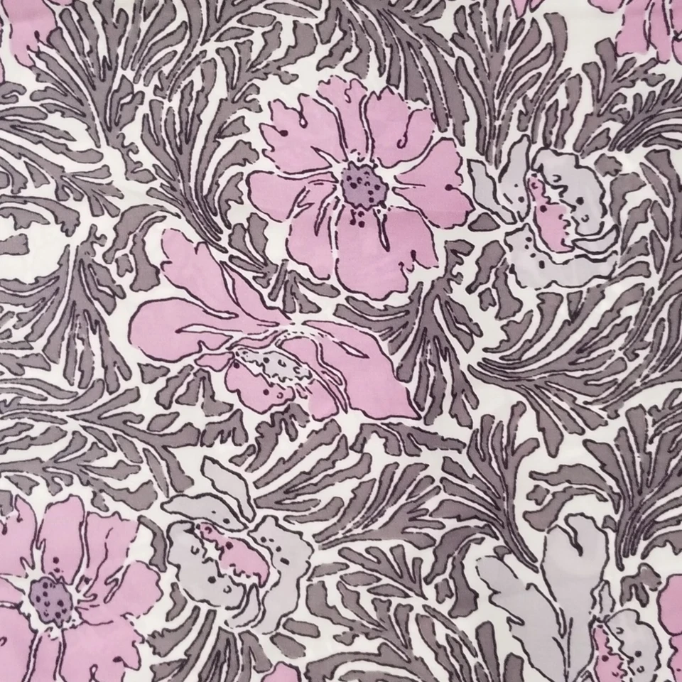 Camisa para dormir satinada con correa de espagueti para mujer Gilligan O'Malley púrpura floral talla XS Foto 4 de 4