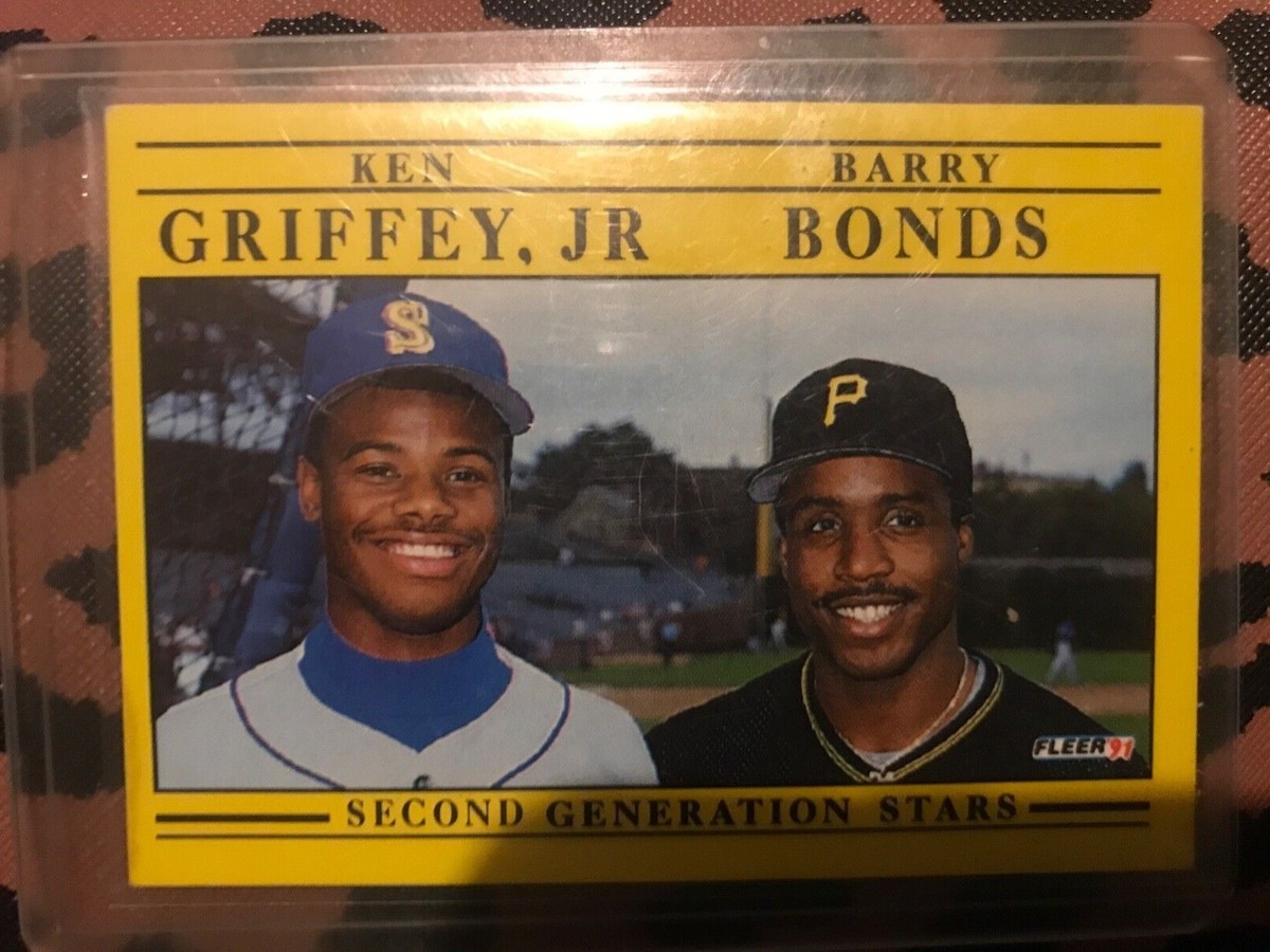 Rare!! 1990-91 Fleer Ken Griffey, Jr/ Barry Bonds #710 | eBay