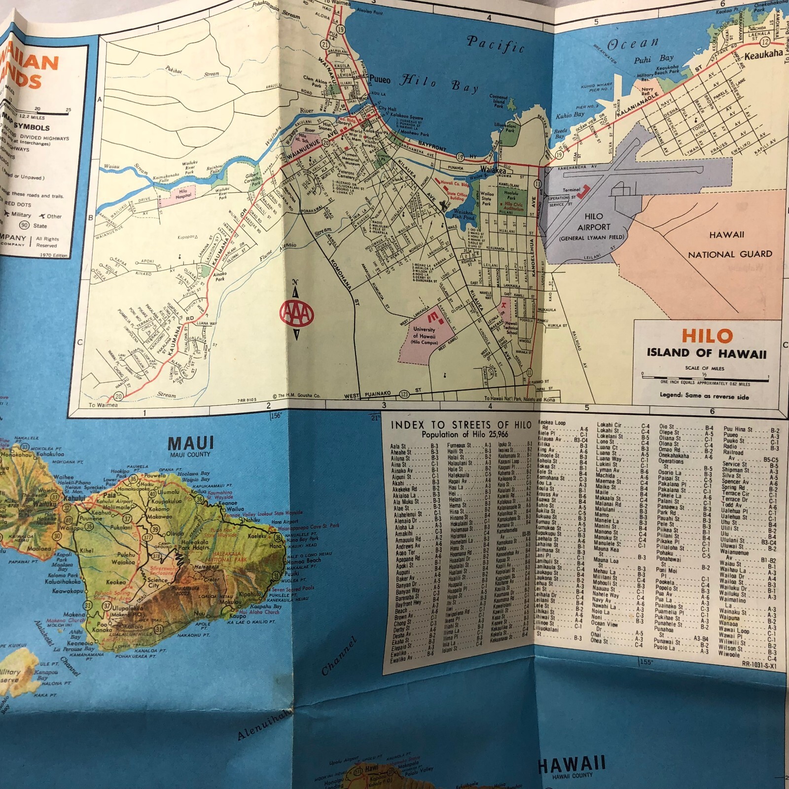Vintage Hawaii Map | eBay