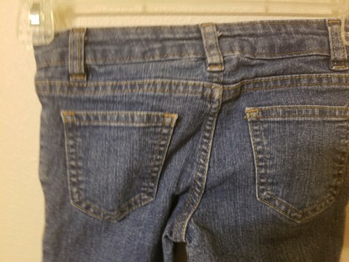 Faded Glory Childs Size 5 Girls Jeans 20 W 26 L 20 inseam flare 5 pocket denim - Picture 11 of 12