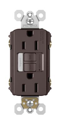 Legrand radiant 1597NTLTRDBCC4 15 Amp Night Light GFCI Self Test Tamper-Resis...