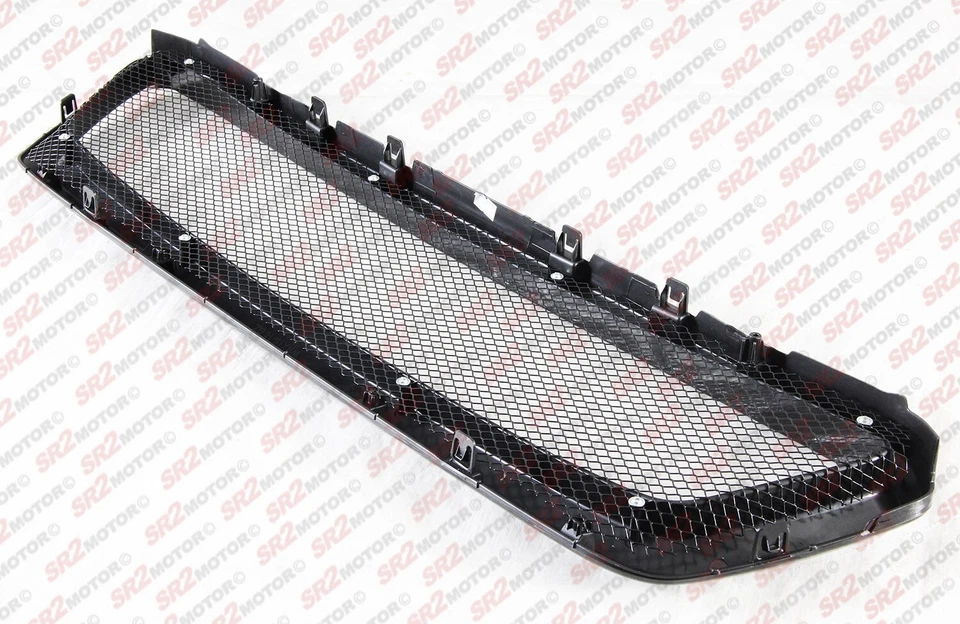 Parrilla de parachoques delantera negra malla metálica estilo STI CS para Subaru WRX 2015-2017 Foto 2 de 3