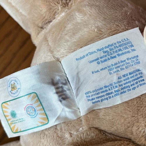 BUILD A BEAR Velvet Hugs Teddy Bear 12" Plush Asthma Friendly Tan Brown - Picture 5 of 8