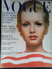 Vogue  US - April  1967  - TWIGGY 1st Vogue Cover  - The Burtons - TRUMAN CAPOTE
