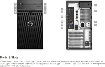 Dell Gaming Desktop Computer i7 RX550 16GB RAM 256GB SSD 500GB HDD