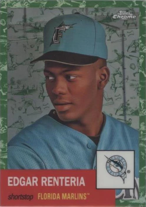 Platinum Toile White & Green Refractor