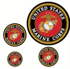 Decal, USMC, UNITED STATES MARINE CORPS, 4Pc., 4", 3", 2.5", 1.75", FREE SHIP — photo 3