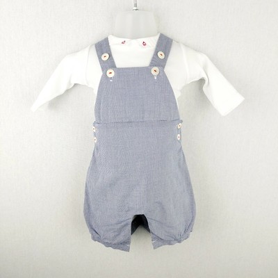 gingham romper baby boy