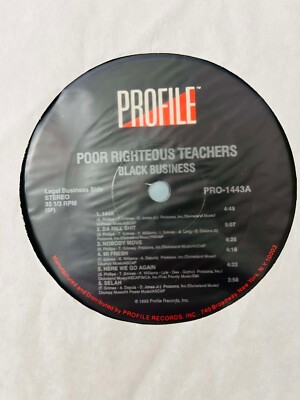 Poor Righteous Teachers / Black Business 1993 US LP Profile