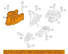 CHRYSLER OEM 17-22 Compass Engine Trans Mounting-Isolator 68328737AB
