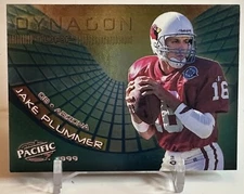 1999 Pacific Dynagon Turf Jake Plummer Cardinals Football Card #1 🏈