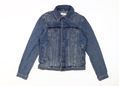 Basic Jacke Herren UK Größe S Topman Blau