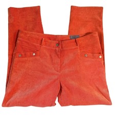 Vintage 90s Enoch Designer Orange Corduroy Pants   32x26