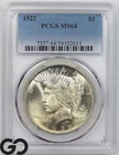 1922 Peace Dollar PCGS MS 64