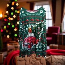 Children  s Christmas Pajamas With Truck Full Of Presents. Youth Size 10-11
