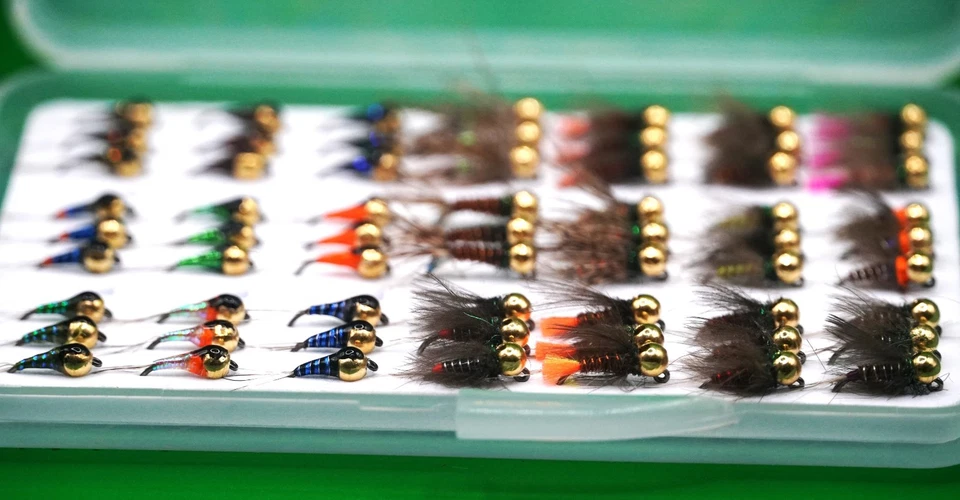 63 Premium Tungsten Jigs in Vision in Fliegenfischen Fliegenbox Forellenangel... - Bild 3 von 4