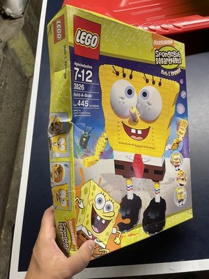 SEALED LEGO SPONGEBOB SQUAREPANTS: BUILD-A-BOB SET (3826) DMG BOX 