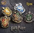 Harry Potter 5PCS Badge Set. WB House And School Emblem Pin Badges. Gift Set.