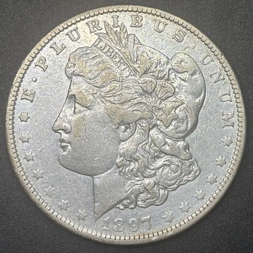 1897-O Morgan Dollar US $1 Coin 90% Silver VF/XF