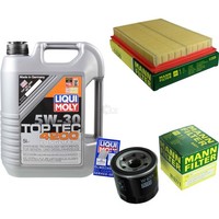Mann Inspektionspaket 5L Liqui Moly Top Tec 5W-30 FüR Nissan Micra IV 1.2 Juke