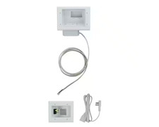 Commercial Electric Low Profile Flat Panel TV Cable Organizer Kit White