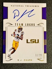 2018 National Treasures Collegiate Auto DJ Chark #20 11/25 LSU Jaguars 